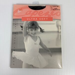 Capezio Ultra Soft Footed Dance Tights 1815C Children Girl's Size 8-12 M/L Black